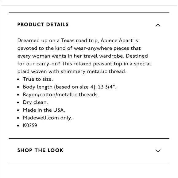 Sent to TRR Apiece Apart ‘Isla’ Blouse - Picture 4 of 8